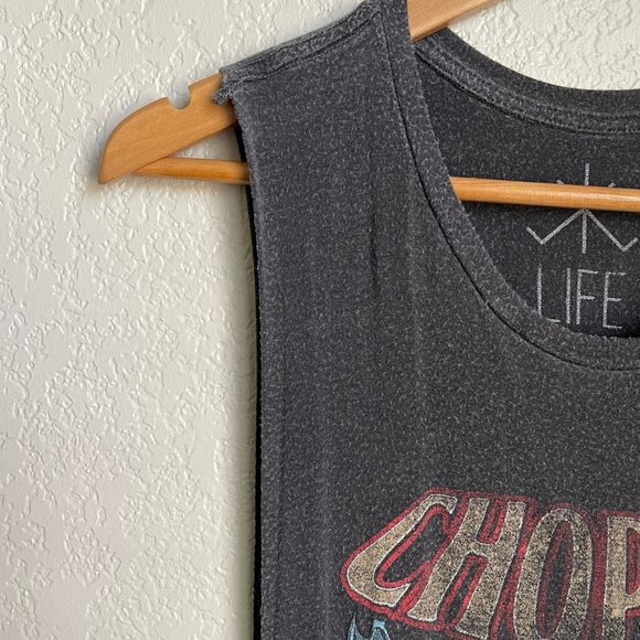 Awesome Vintage Wash Biker Tee Tank - Picture 2 of 6